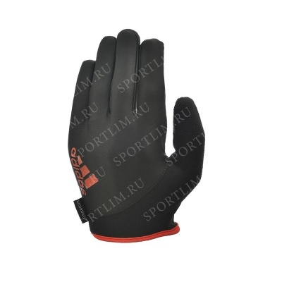 Перчатки для фитнеса (с пальцами) Adidas Essential черно\красные размер S ADGB-12421RD